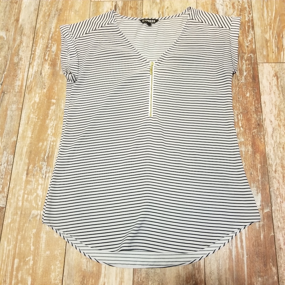 Express Zip Detail blouse
